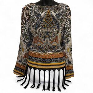 Designer Joseph Ribkoff Bohemian blouse